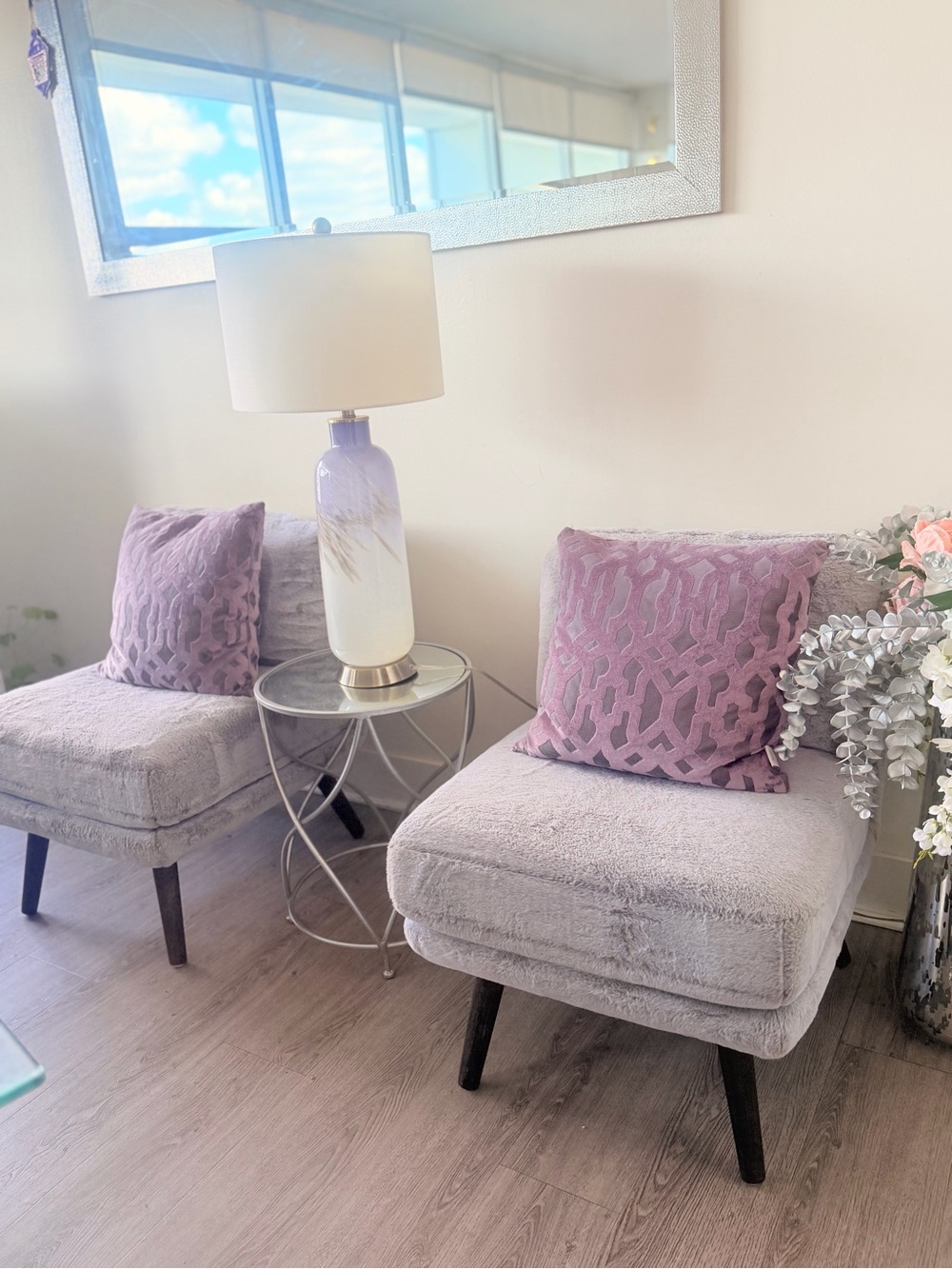 Plush Lilac Accent Pillow - Brand Unknown